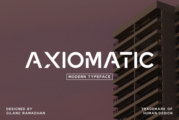 Axiomatic Font for Creative Projects