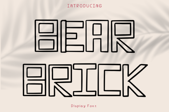 Bear Brick Font for Business Branding