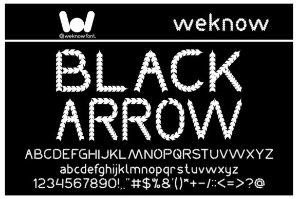 Black Arrow Font Review
