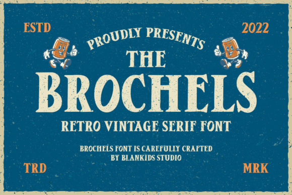 Brochels: A Vintage Serif for Creative Design