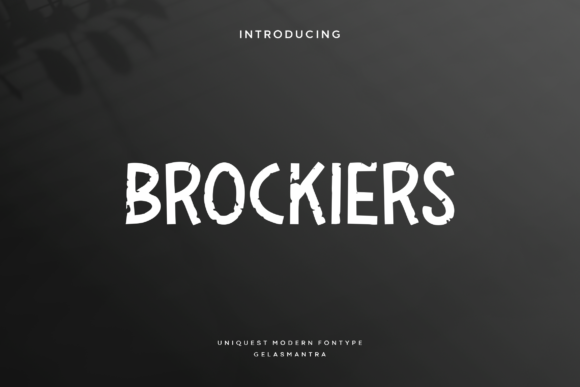 Brockiers Font for Creative Projects