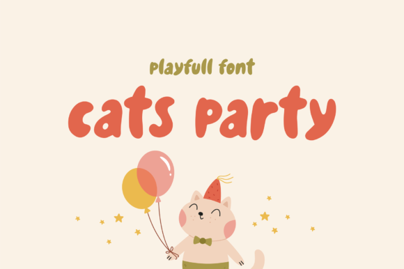 Cats Party Font for Creative Projects