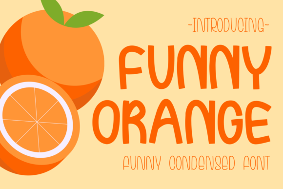 Funny Orange Font for Creative Projects
