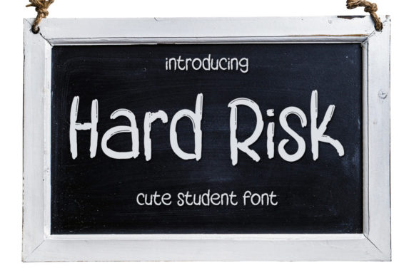 Hard Risk Font for Creative Projects
