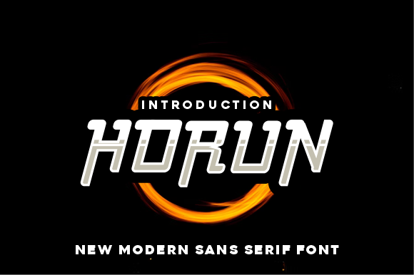 Horun: A Bold Display Font for Editorial Design