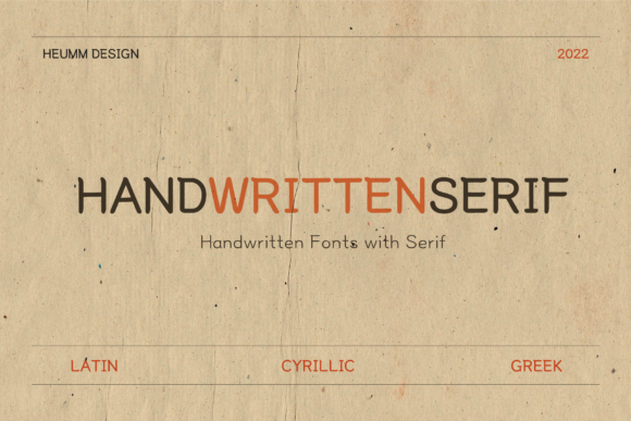 HU Handserif Font for Business