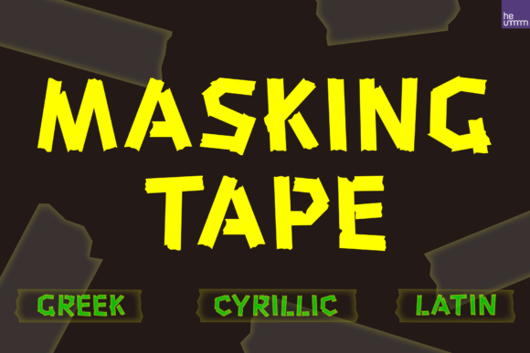 HU Masking Tape Font for Business Branding
