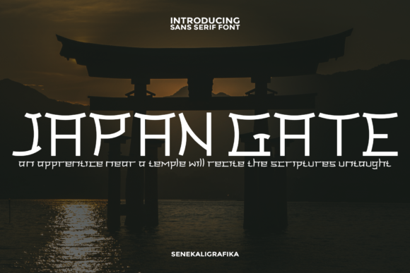 Japan Gate Font for Bold Branding