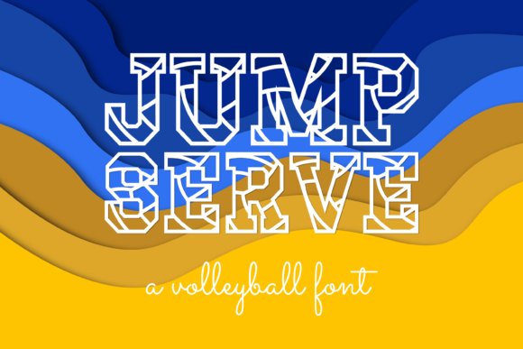 Jump Serve Font for Creative Projects
