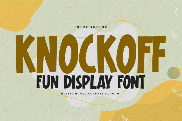 Knockoff Font for Bold Design