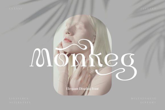 Monkeg Typeface: Modern Display Font