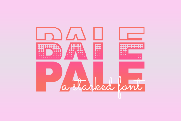 Pale Font for Creative Projects