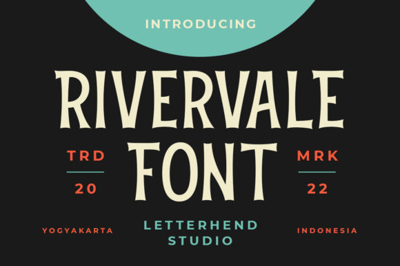 Rivervale: A Vintage Display Font for Creative Projects