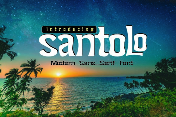 Santolo: A Bold Display Font for Impactful Campaigns