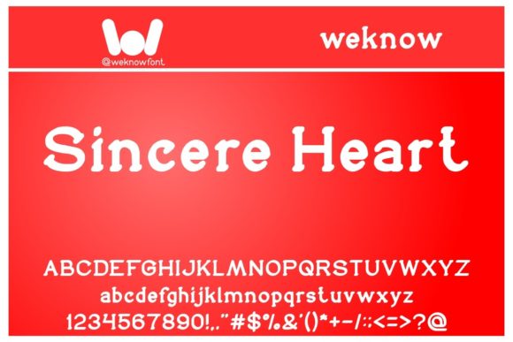 Sincere Heart Font Review