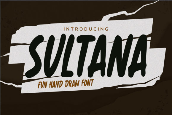 Sultana Font: A Classy Hand-Drawn Display