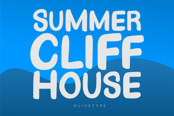 Summer Cliff House Font for Web Design