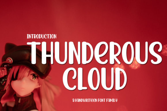 Thunder Clouds Font for Business