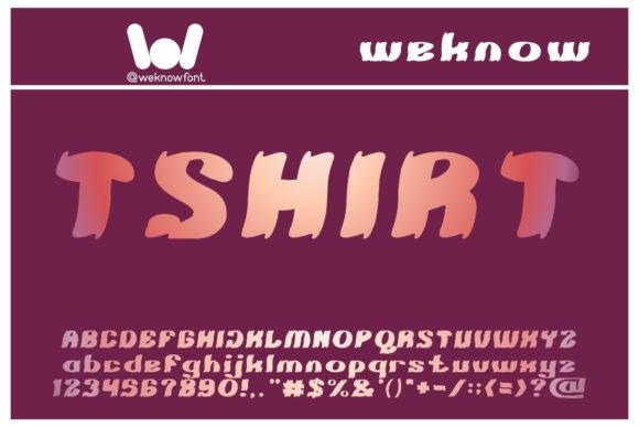 Tshirt: A Display Font for Creative Campaigns