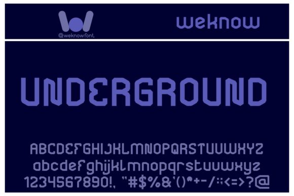 Underground Font for Bold Branding