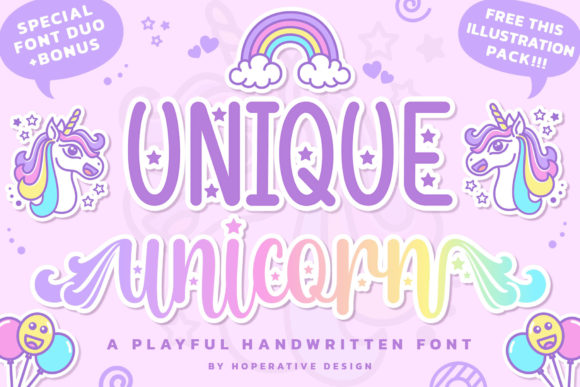 Unique Unicorn Font for Creative Projects