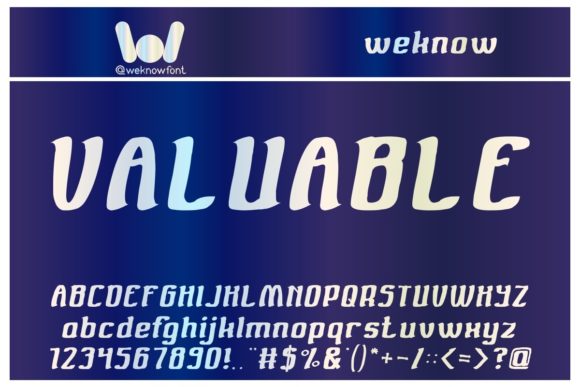 Valuable Font for Creative Projects