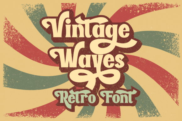 Vintage Waves Font for Stylish Branding
